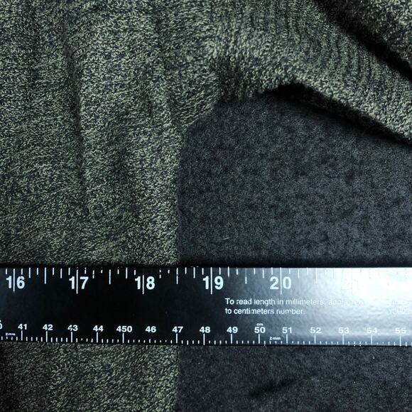 Express Womens Sweater Green Cardigan Open Front Cotton Long Sleeve Small - Picture 8 of 12